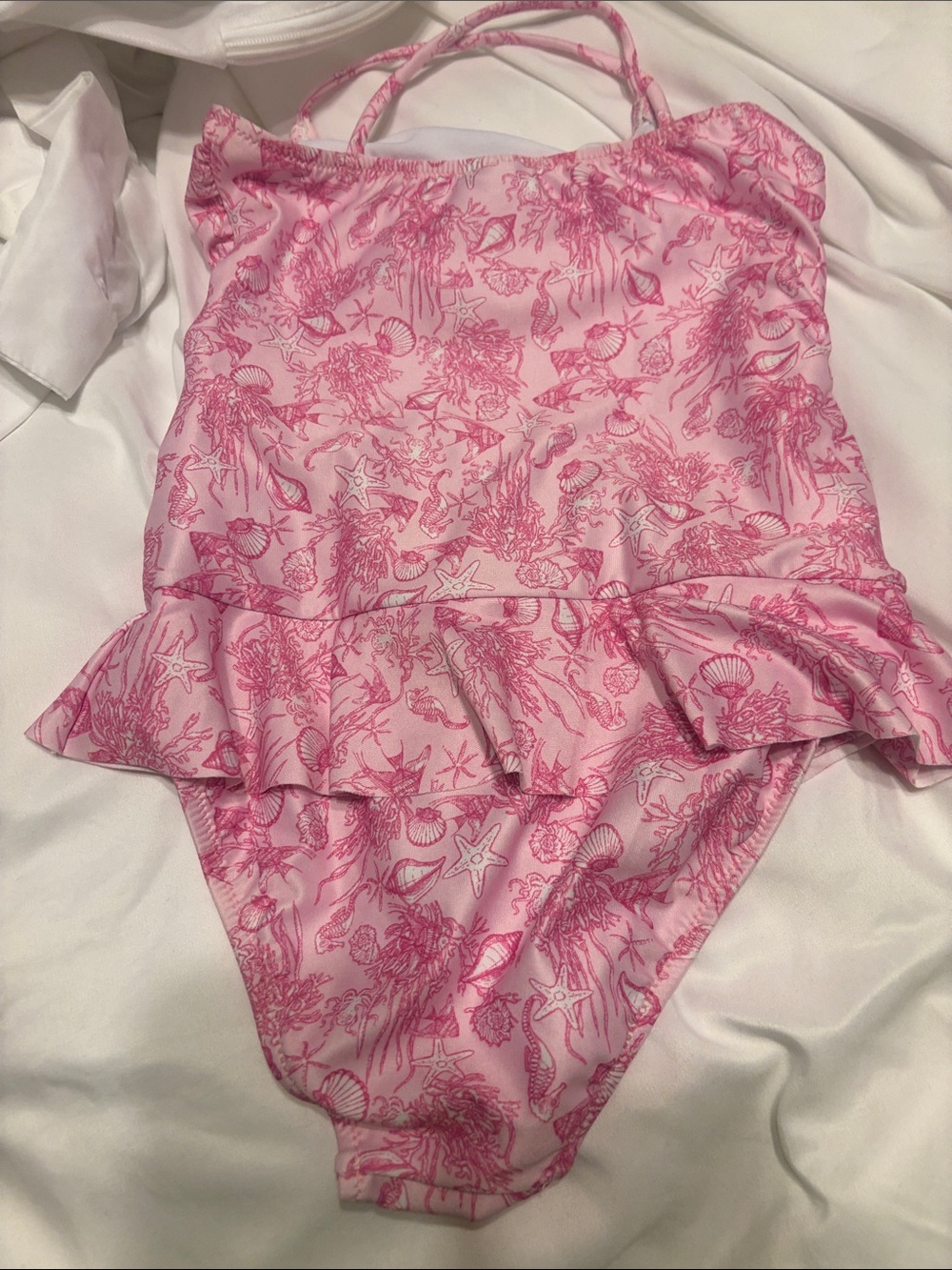 Melissa Odabash Pink seashell Swimsuit child’s 12